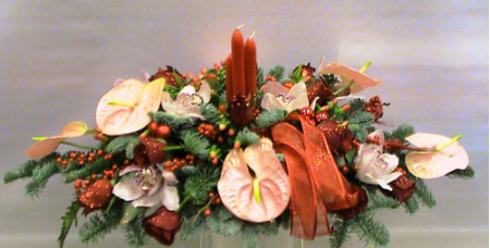 Christmas flower arrangement