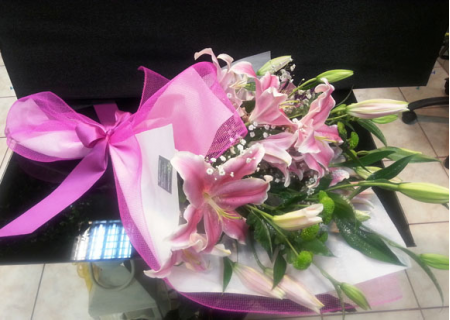 Bouquet of pink Oriental
