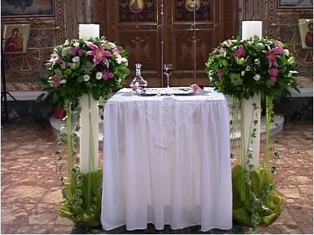Στολισμός Λαμπάδας Γάμου με Τριαντάφυλλα Άκουα και Ορχιδέα