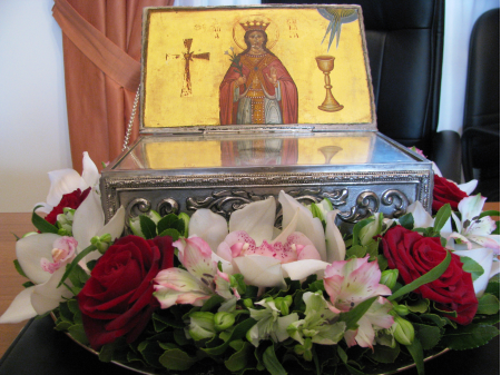 Adoration of the relics of Saint Barbara