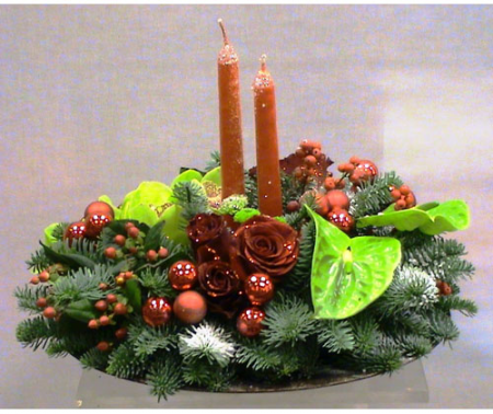 Christmas flower arrangement