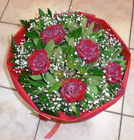 Bouquet of Red Passion Roses