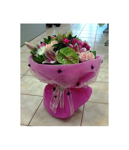 Bouquet - Bunch of Flowers in Fuchsia color
